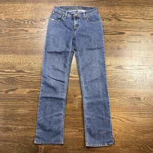 Cruel Girl Slim Jeans Womens 1 Regular Blue Medium Wash Mid Rise Straight Denim